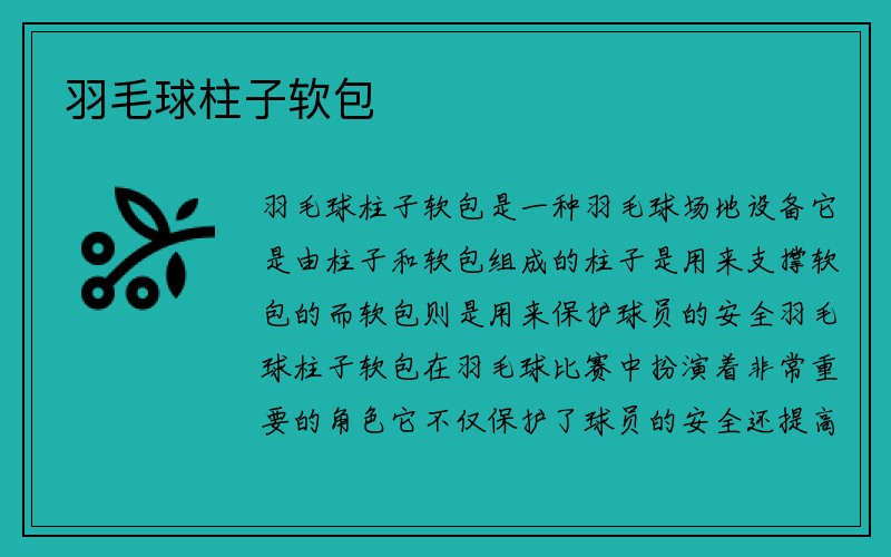 羽毛球柱子软包